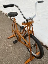 Vtg Schwinn Exerciser "Coppertone" Gold * Nice * Upright Workout Machine 70’s