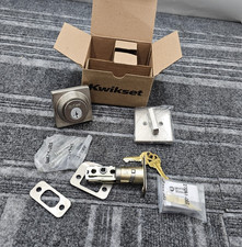 QTY 3 Kwikset 96600-734 Square Single Cylinder Smartkey Deadbolt Satin Nickel