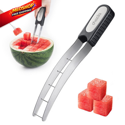 Choxila [Good Grip] Watermelon Cutter Cutter, Silver 