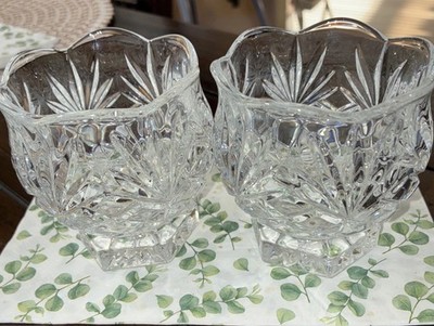 Noritake Crystal Votive Holder With Pedestal 3 1/2   Hampton Hall Collection IOB