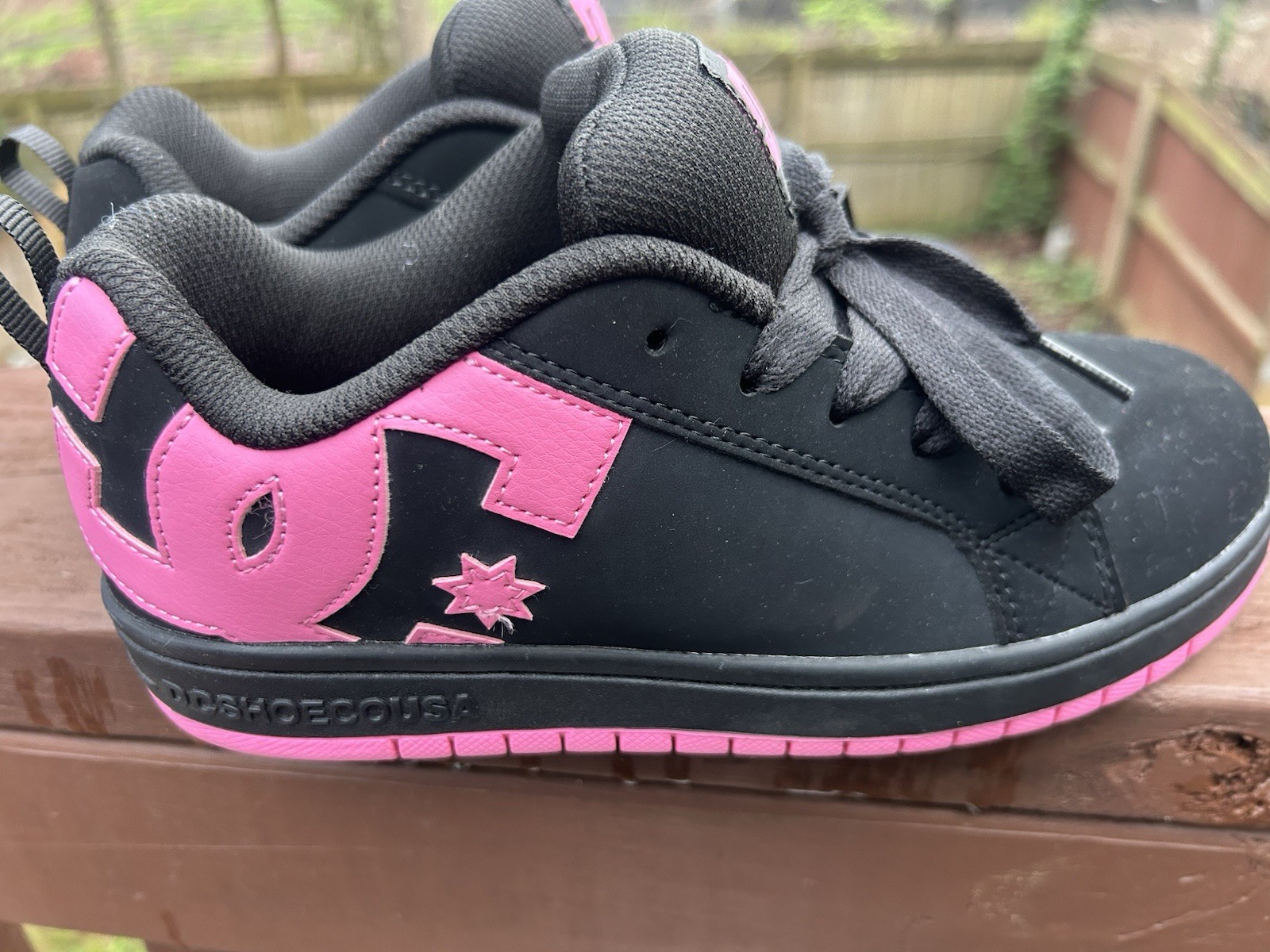pink and black dc shoes New Size 6