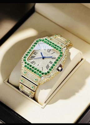 DAYAND NIGHT 2026 New Model Rhinestone Inlaid Wristwatch, 42mm Full Rhinestone L