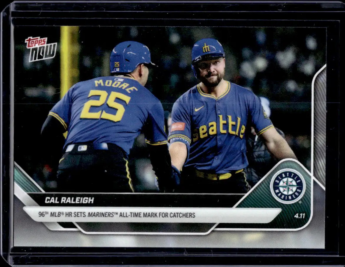 2025 Topps Now #59 Cal Raleigh Base Card (Qty)