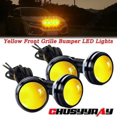 NEW 4pcs Amber Eagle Eye LED Daytime Running DRL Backup Light Car Lamp