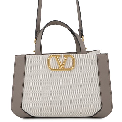 Valentino Garavani Handbag V Logo Canvas Leather 2W0B0K96YJH VALENTINO 2way Whit