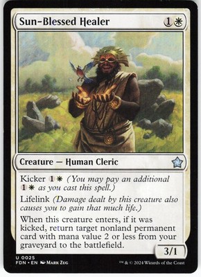 Sun-Blessed Healer U MTG Foundations 25 NM