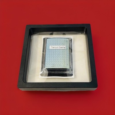 USA ZIPPO LOGO TITANIUM 5 SIDED-LIGHTER NEW GIFT FREE SHIPPING US SELLER