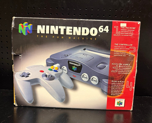Nintendo 64 Console System- Complete-Controller/Power/AV Cables/Original Foam