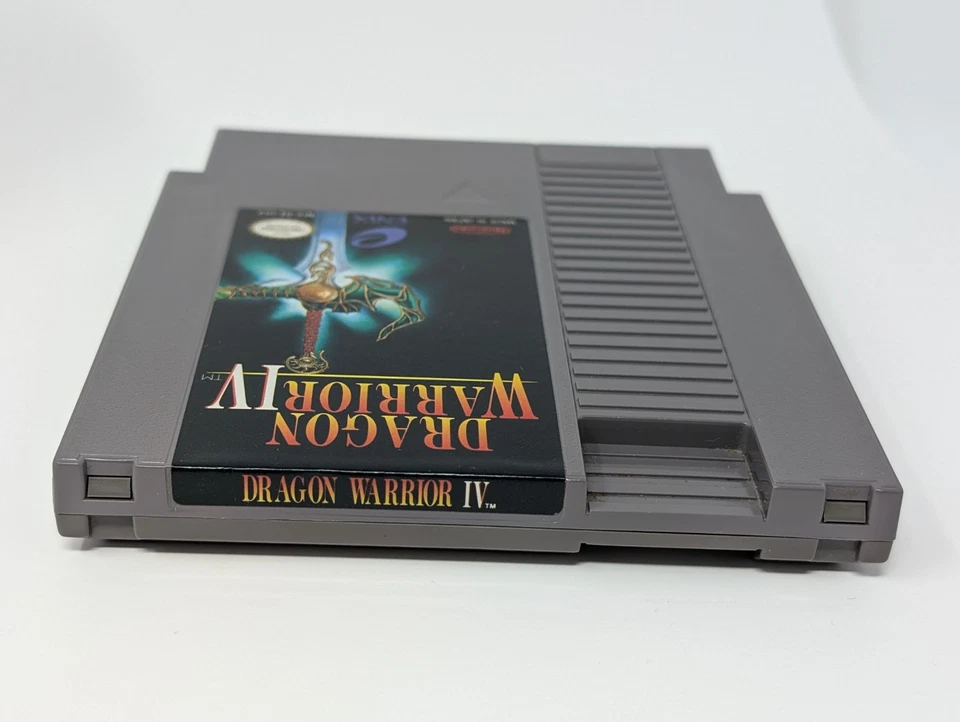Dragon Warrior IV (4) (Nintendo NES) - Authentic Very Good - Image 3 of 3