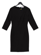 Mango A-Line Midi Dress S in Black