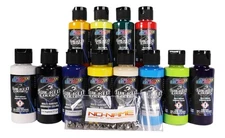Createx Wicked 22 Piece Paint Set with 12 Colors and Stainless Steel Stirring...