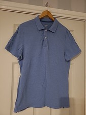 Boden Men's Blue Cotton Short Sleeve Polo Shirt Size M