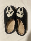 Women’s Slip-On Ghost Face Slippers Black White Comfort Rubber Sole Scream Face — photo 2