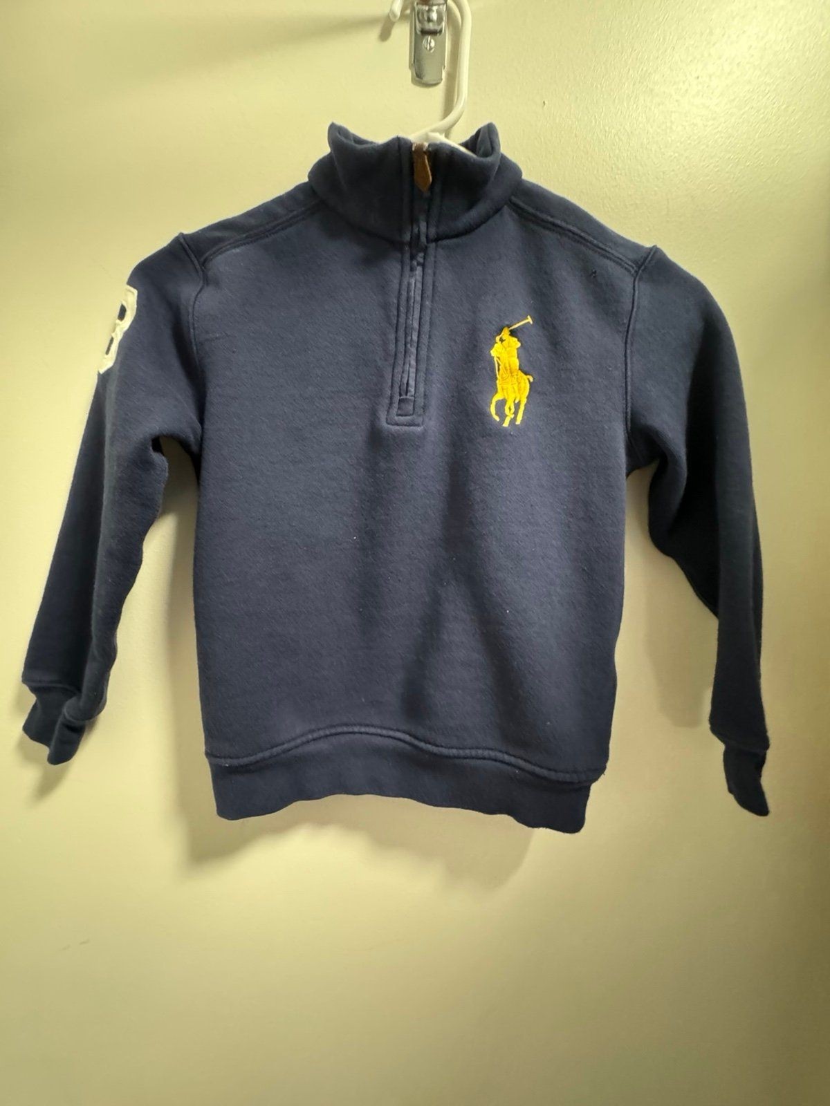 Polo Ralph Lauren Big Pony Felpa in Pile Ragazzo 6 Navy