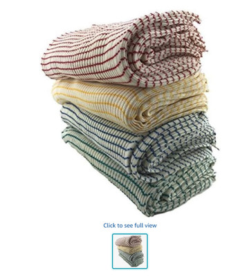 World's Best Dish Cloths - Set of 12 - Assorted Colors