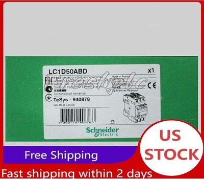 1PC Schneider LC1D50ABD Contactor 50A DC24V New In Box Fast Shipping US Free TAX