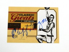 2010-11 Classics Cliff Hagan #25 Classic Greats On Card Auto Hawks