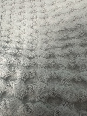Casaluna Light Gray Waffle Body Pillow Cover New 20 x 52 100% Cotton NEW