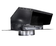 84035 Galvanized Steel Roof Vent Cap with Damper  Removable Screen, 4" Diame...