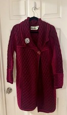 aran irish wool sweater womens large
