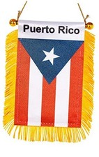 3 X 5 Inch Flag Puerto Rican Window Hanging Flag Small Mini Car Puerto Rico