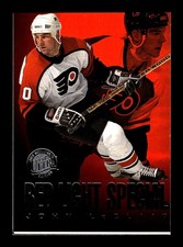 605. error card, miscut .#5 john leclair 1995-96 ultra red light medallion .PWE