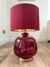 Next Cranberry Red Connor Table Lamp