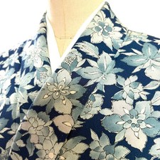 JAPANESE KIMONO FINE PATTERN 157.5cm 5 ft 2 in PURE SILK ZZ0994