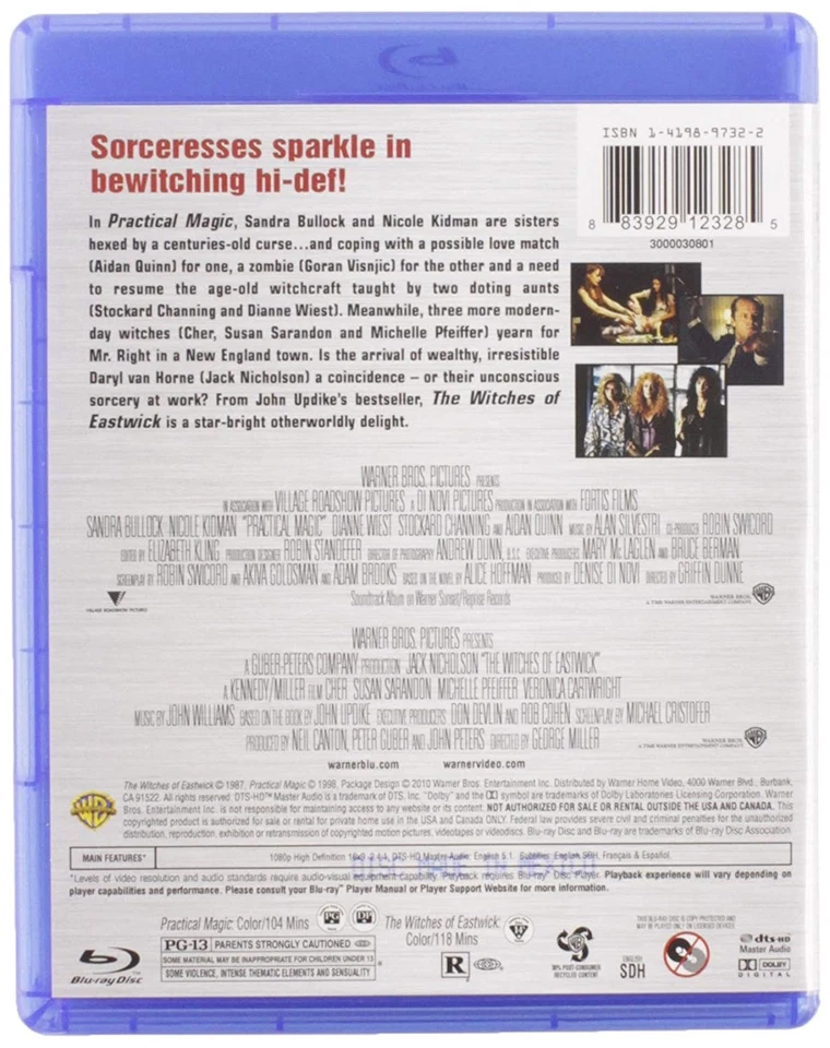 Practical Magic / The Witches of Eastwick (Blu-ray) Various (US IMPORT) - Image 2 of 3