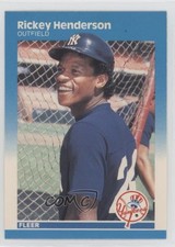 1987 Fleer Rickey Henderson #101 HOF 1e90