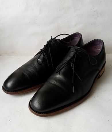 Men Samuel Windsor Heels Black Leather 43