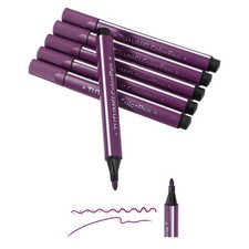 Colored Markers, Purple Red 6 Pack Washable Coloring Markers Water Color Pens