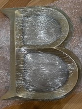 RESINE LETTER " B"  H.12" x w. 9.1/2" INCHES  READ THE INFO.