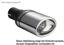 Ulter Sportauspuff Honda CIVIC 7 Fließheck 2002-2006 120x80mm oval eingerollt