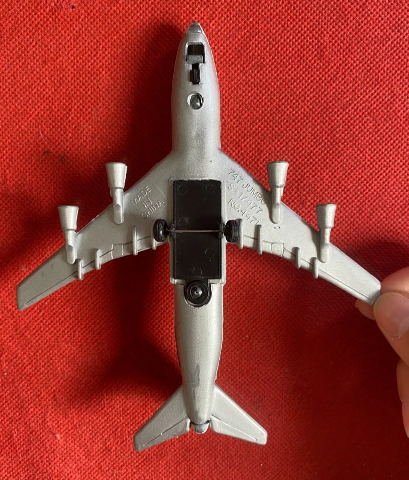 Modellino Aereo ALITALIA 747 JUMBO N. 4471 Metallo scala 1:477 - Immagine 3 di 3