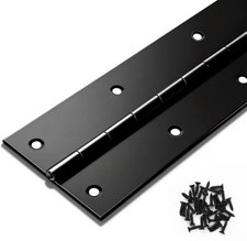 48in Piano Hinge 3in Heavy Duty Stainless Steel Continuous Hinge Black