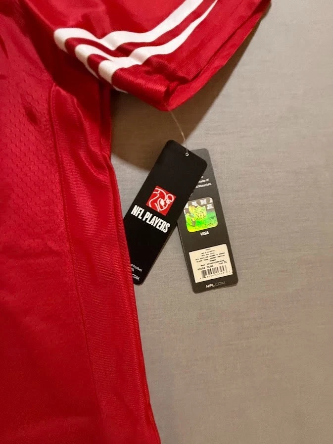 Camiseta San Francisco 49ers Pro Line NFL para mujer roja mediana manga corta. Foto 3 de 4