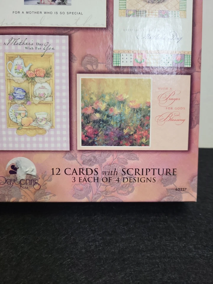 (24) Tarjetas Billetes de Primavera Pascua Cristiana 2 cajas Cuenta Total 24 Día de la Madre A Foto 4 de 4