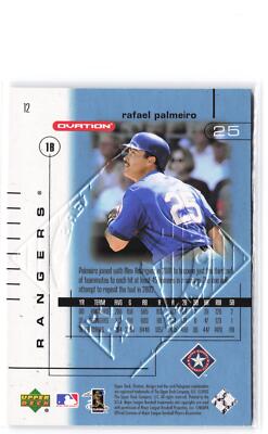 2002 Upper Deck Ovation #12 Rafael Palmeiro | eBay