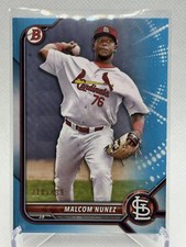 2022 Bowman #BP-42 Malcom Nunez Prospects Sky Blue #/499