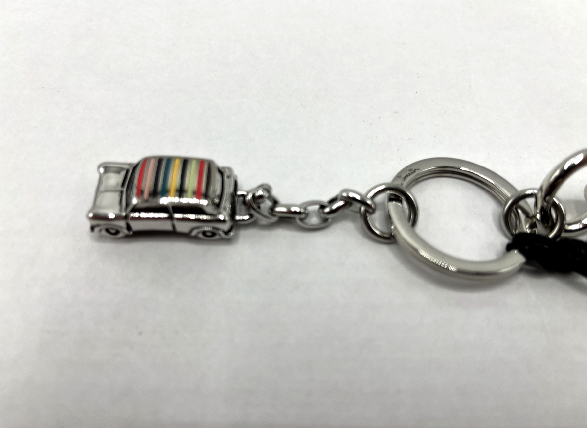 PAUL SMITH MINI Multi Stripe Cooper Car Keyring key fob