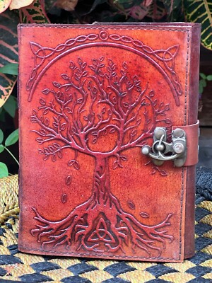 Tree Of Life with journal blank Spell Grimoire book Handmade 5"X7" Best ...