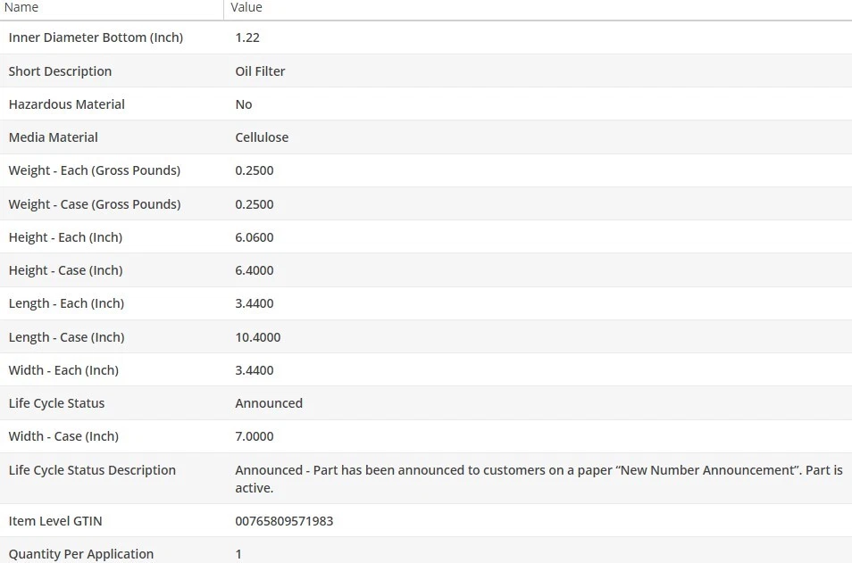 Filtro de aceite tipo OEM WIX para MERCEDES-BENZ CL65 AMG 2008-2014 V12-6,0 L Foto 4 de 4