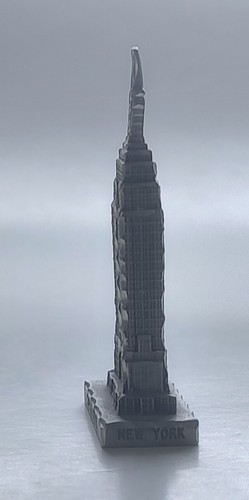 Used Pewter Empire State Building Figurine 2 3/4" - Bild 3 von 5