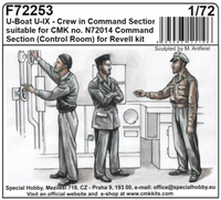 Cmk U-Boat U-IX Crew In Command Section Suitable For Cmk N72014 1:72 Art. F72253