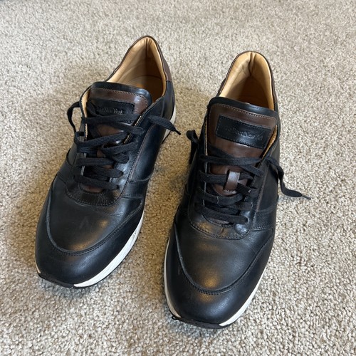 To Boot New York “Zander”Men's Black Leather Trainers Sneakers Size 13