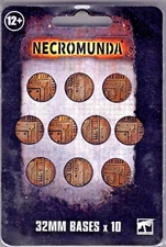 WARHAMMER 40K 40,000 NECROMUNDA 32MM BASES 10 PACK 300-16 NEW FACTORY SEALED