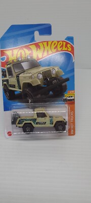 Hot Wheels 1967 Jeepster Commando Tan #94 HW Hot Trucks 2/10 Long Card HKJ02 New