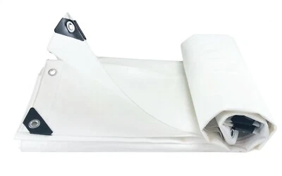 ALION HOME Waterproof Heavy Duty All Purpose Poly Tarp 12Mil Tarp Shade Cover 3 Colors