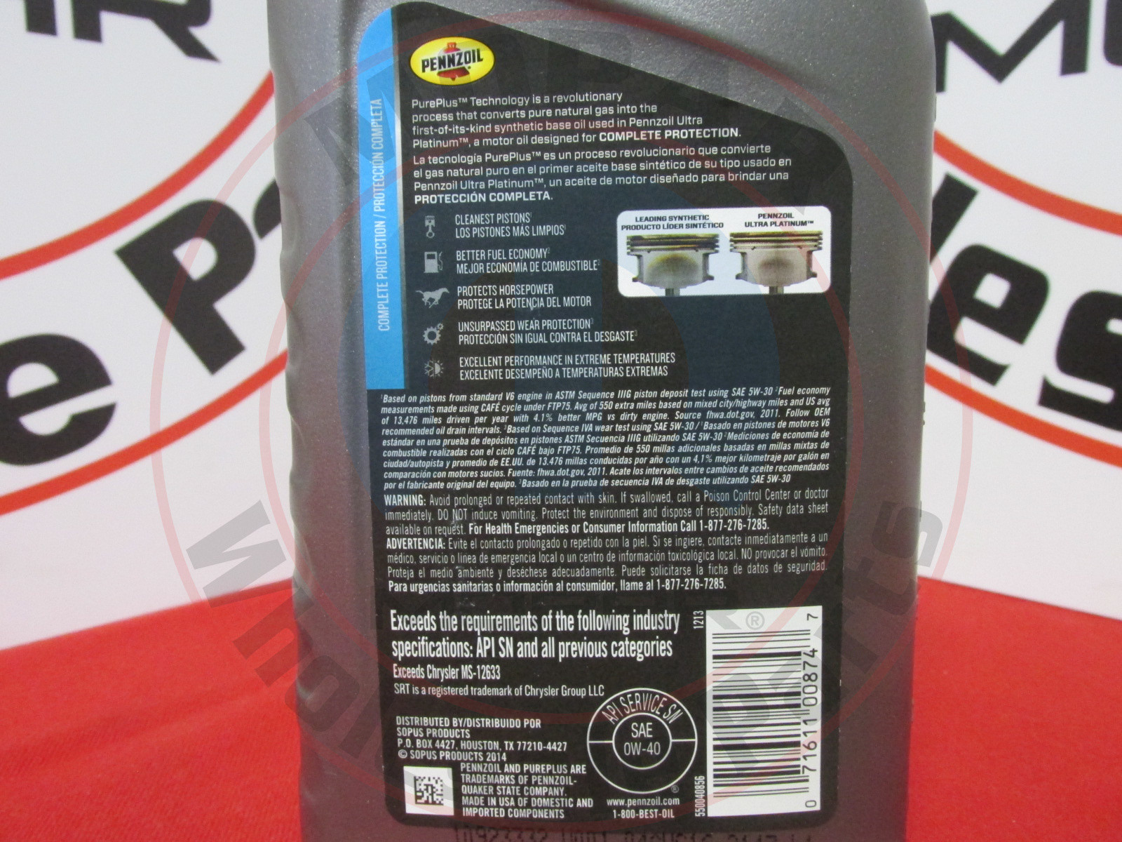 Mopar Perfromance Srt Oil Filter 0w40 Full Synthetic Pennzoil 6 2 Hellcat For Sale Online Ebay Mopar Perfromance Srt Oil Filter 0w40 Full Synthetic Pennzoil 6 2 Hellcat For Sale Online Ebay